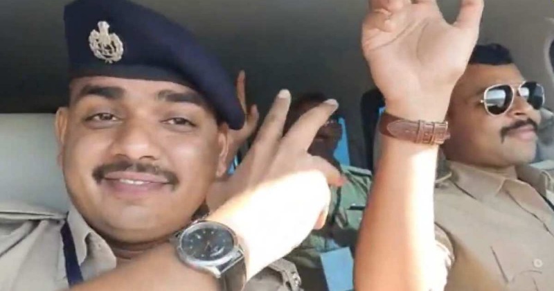 Gujarat Cops Dancing In Car Without Mask Get Suspended