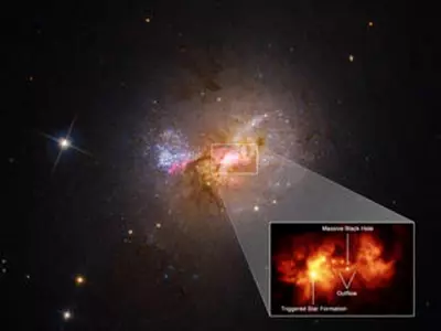 Black hole creating stars