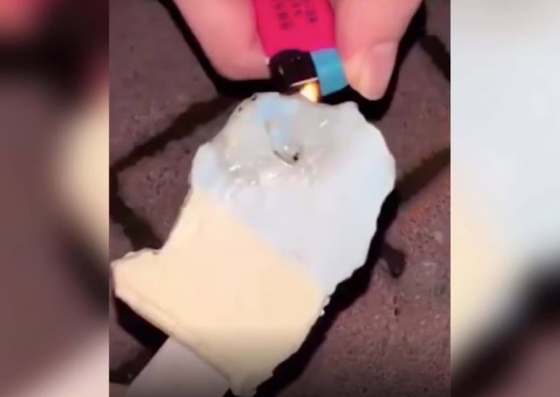Chinese Ice Cream Doesn't Melt Even When Baked With A Blowtorch