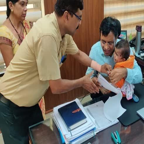 Indian Railways gave job to 10 month old  girl