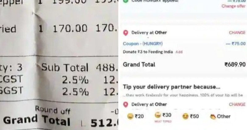 Average Food Bill For 4 Adults