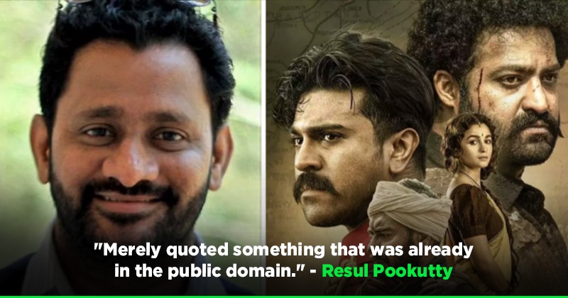 Baahubali Producer Slams Resul Pookutty's Comments On Rrr, He Tweets 