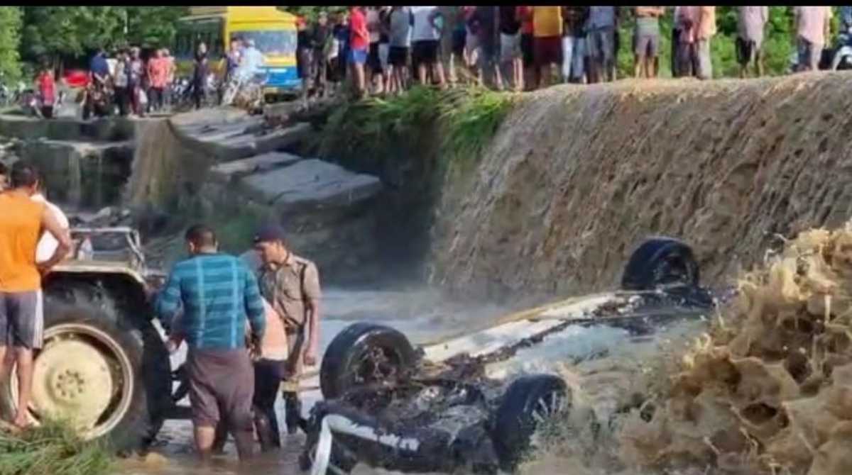 Car Gets Washed Away In Uttarakhand