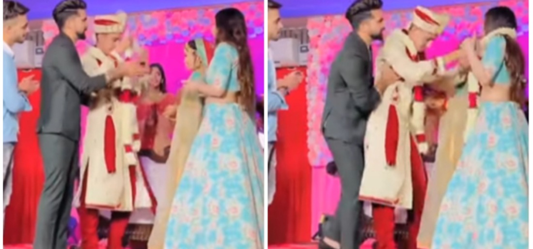 Staged Video Of Groom Putting Varmala Around SisterInLaw's Neck