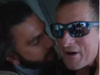 Ranveer Singh is facing criticism for enthusiastically kissing Bear Grylls repeatedly on Man VS Wild