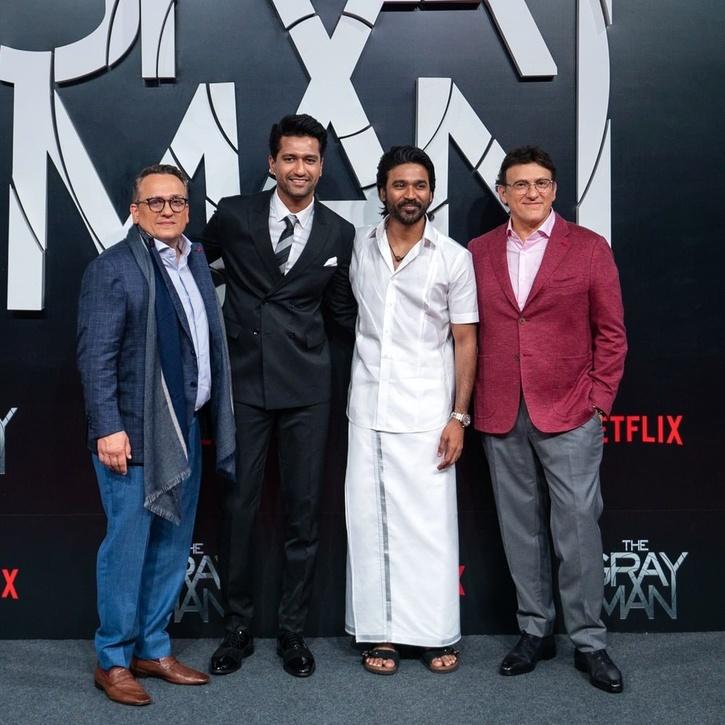 Dhanush The Gray Man promotion