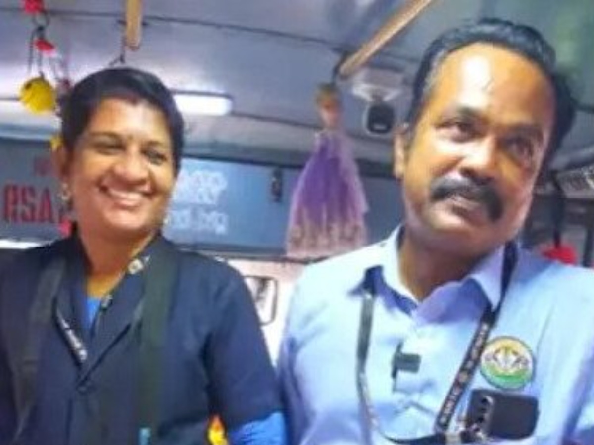 Kerala Couple Operates A Bus Together