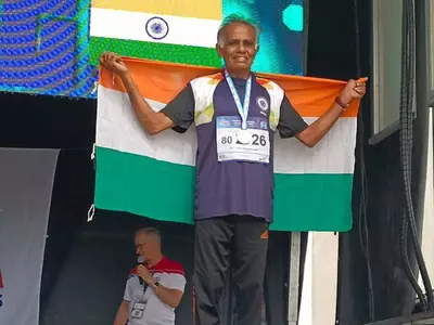 MJ Jacob Kerala Ex MLA World Masters Athletics 