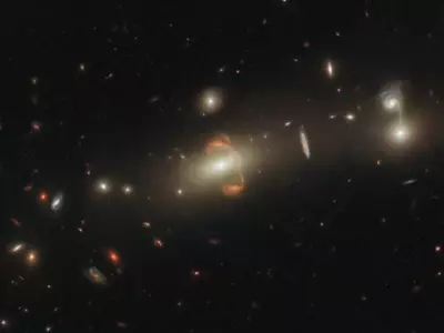 Hubble Ups Game To Compete With James Webb, Captures A Gravitationally Lensed Galaxy