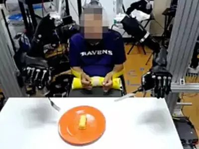 Using Robot Hands Connected To His Brain, Man With Paralysis Was Able To Feed Himself