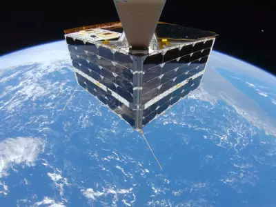 This Satellite Captured Its Own Selfie In Space Using A GoPro Hero 7
