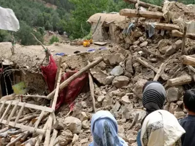 Rescuers Battle Against The Clock & Heavy Rain To Search For Afghanistan Earthquake Survivors 