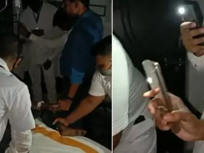 Bihar Doctors Treat Patients In Emergency Using Mobile Phone Torch Due To Lack Of Electricity