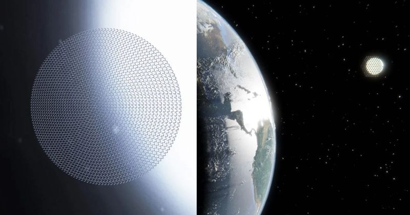 Space Bubbles to Deflect Solar Radiation