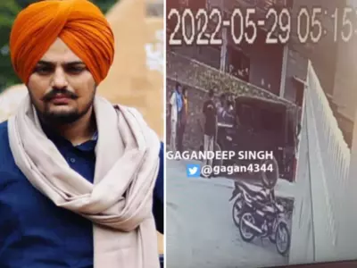 Viral CCTV Footage Of Sidhu Moose Wala Shows Him Clicking Selfies Minutes Before Being Shot Dead