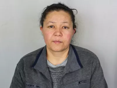 detainee Nurela Rosi in a detention centre in the Xinjiang Region of western China