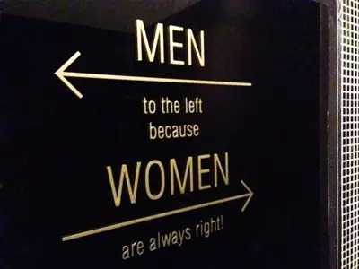 creative and funny bathroom signs