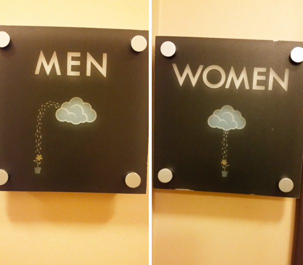 Creative and funny bathroom signs
