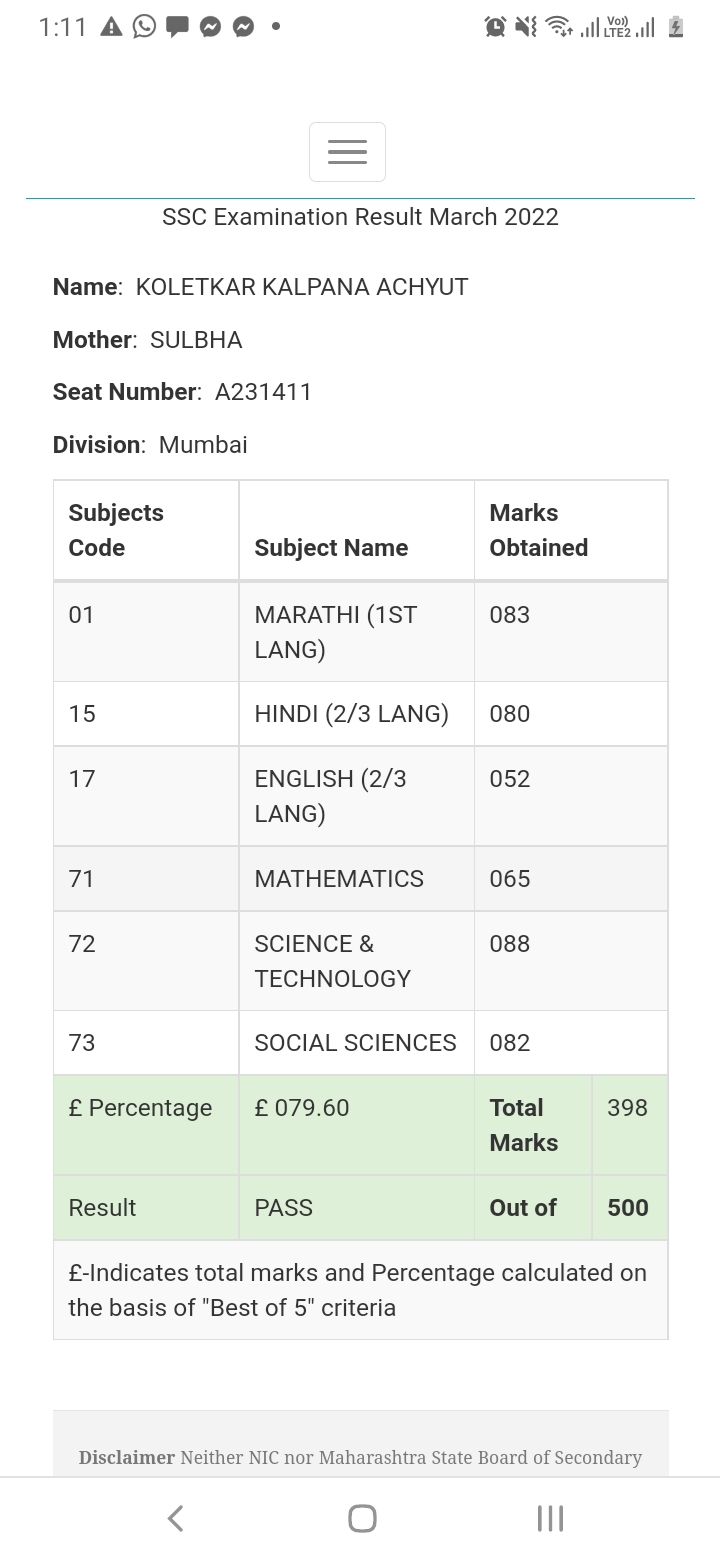 women passes SSC at 53 son shares post on linkedin 