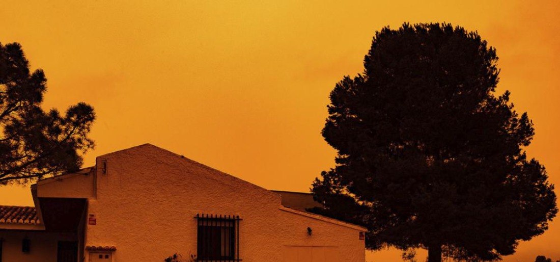 Spain Skies Turn Orange As Saharan Dust Sweeps In