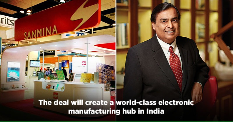 Reliance ties up with Sanmina for electronics manufacturing in