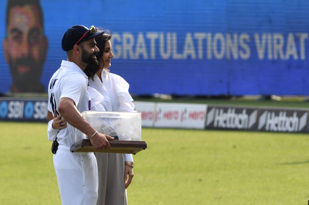 Anushka Sharma Joins Virat Kohli For His 100th Test Match Felicitation ...