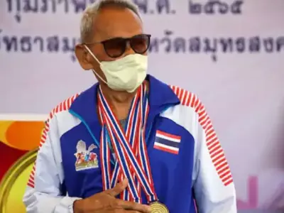 thailand 102 year old breaks record by finishing 100 metre race in 27.08 second 