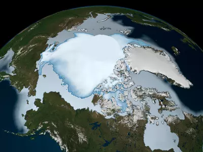 Melting ice caps / NASA Earth Observatory