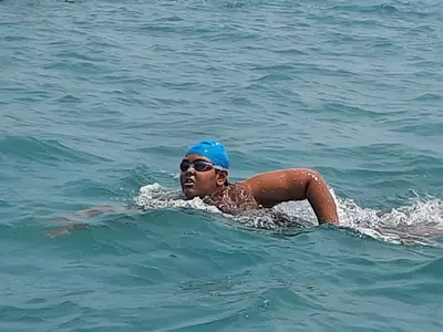 jiya rai creates world record in swimming 