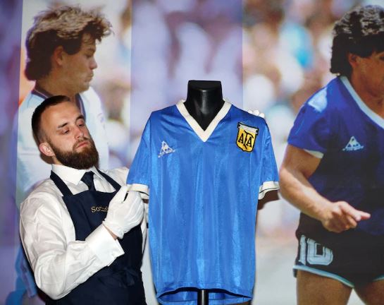Maradona's 'Hand Of God' Jersey Auctioned For $9.3 Million: Sotheby's