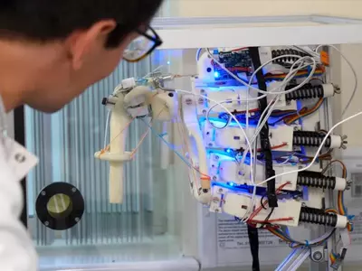 In A Rather Creepy Experiment, Scientists Grew Living Cells On A Robot Skeleton