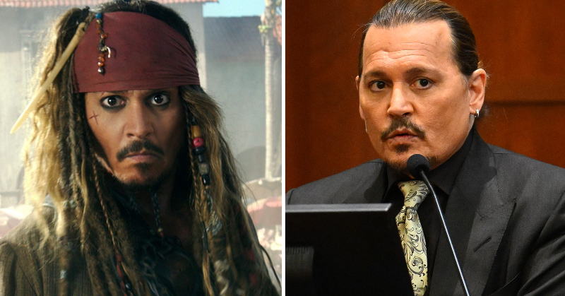 Johnny Depp Transforms Into Jack Sparrow For Fans Outside Courthouse ...