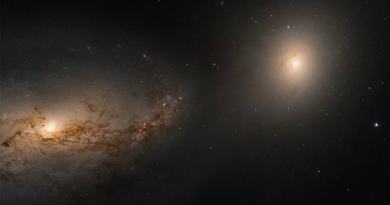 Hubble Captures 'Gravitational Dance' Of Two Galaxies 60 Million Light ...