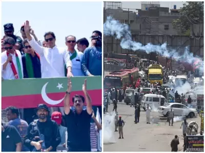 pakistan imran khan march turns violent five killed 