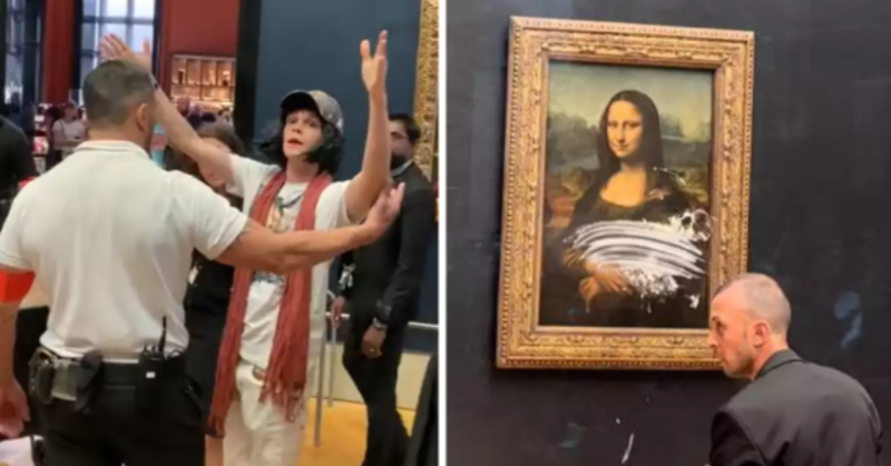 Man Tries To Vandalise The Mona Lisa