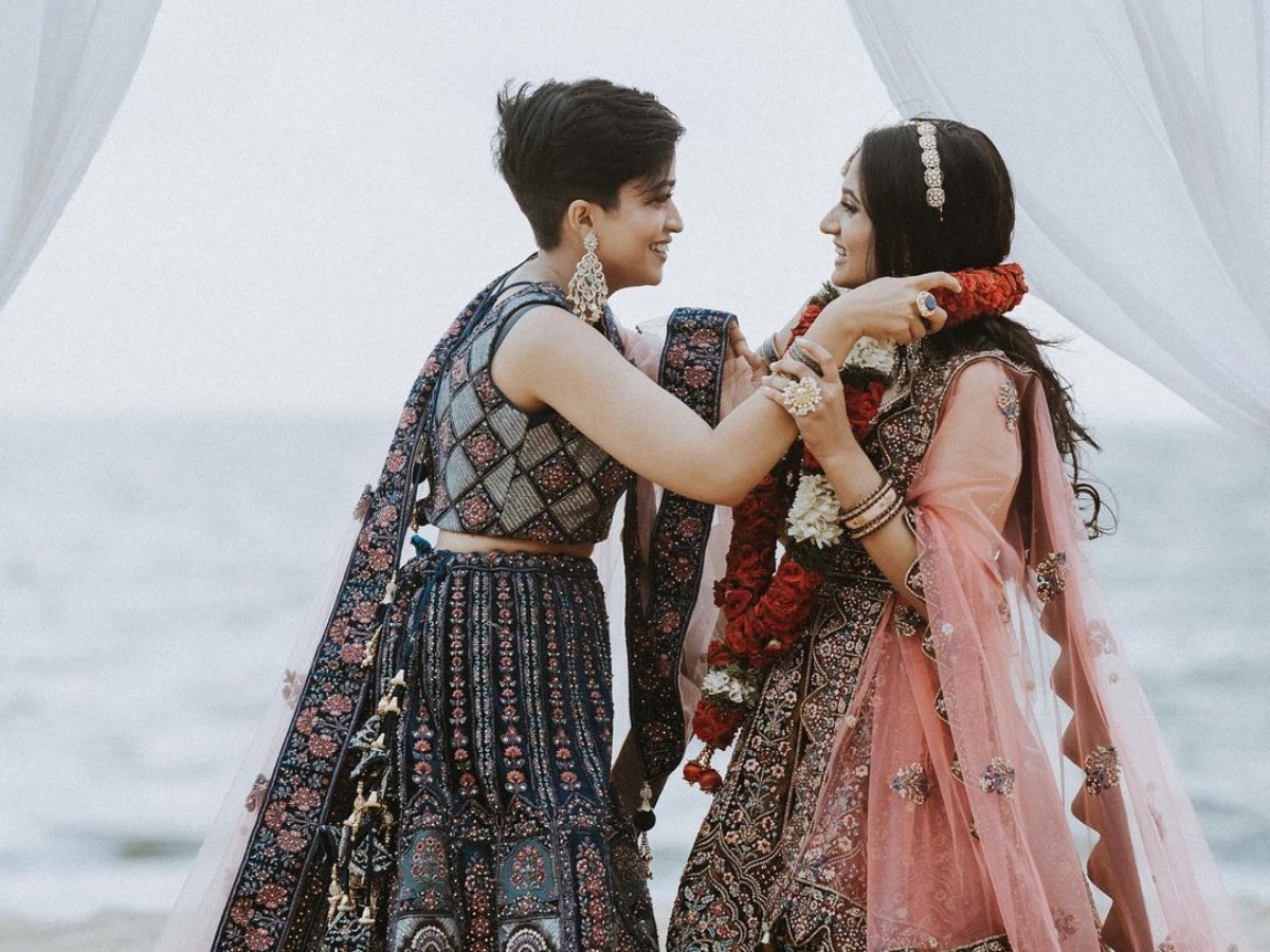 Kerala Lesbian Couple Exchange Rings In A Stunning Beachside Ceremony
