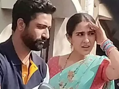 LEAKED! Vicky Kaushal And Sara Ali Khan’s Pics From Sets Of Laxman Utekar’s Next Are Intriguing