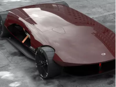 This Futuristic Electric Sports Car Rocks An Ultra-Flat Roofless Design