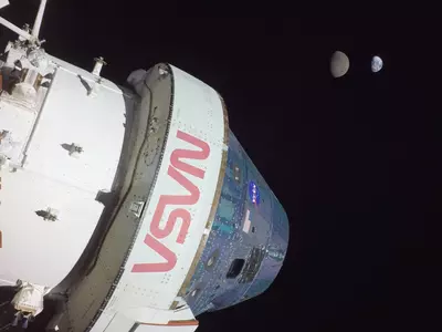 NASA's Orion Spacecraft Sends Back Historic Image Of Earth And Moon Together