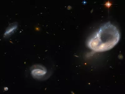 Hubble Captures Breathtaking Image Of Two Galaxies Colliding