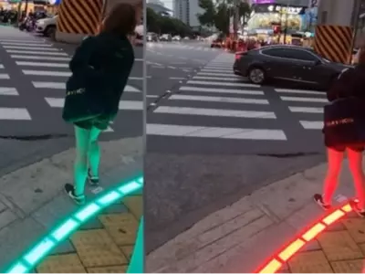 South Korea Installs Traffic lights On Street
