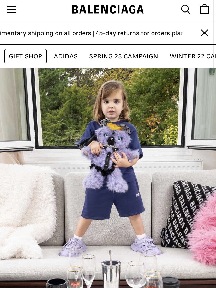 Balenciaga slammed for ads with children holding bondage teddy bears   WEAR