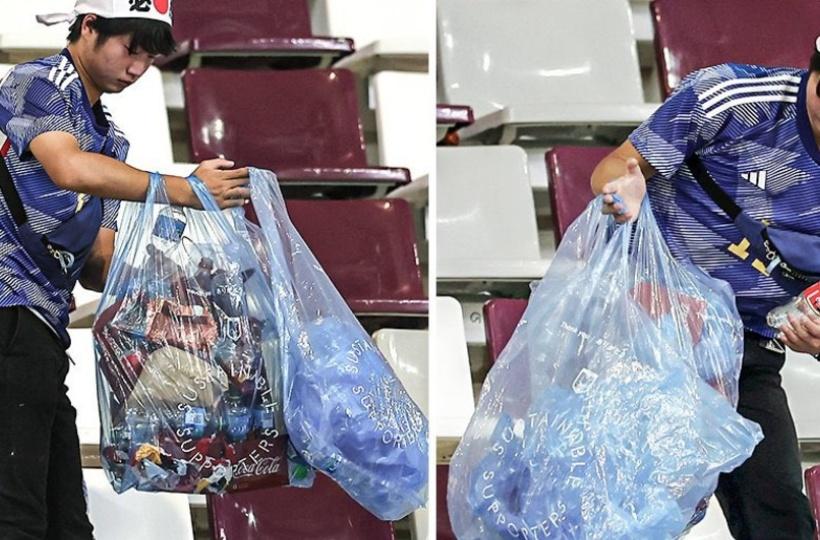 Japan wins plaudits for World Cup shocks and fans cleaning up in stadiums