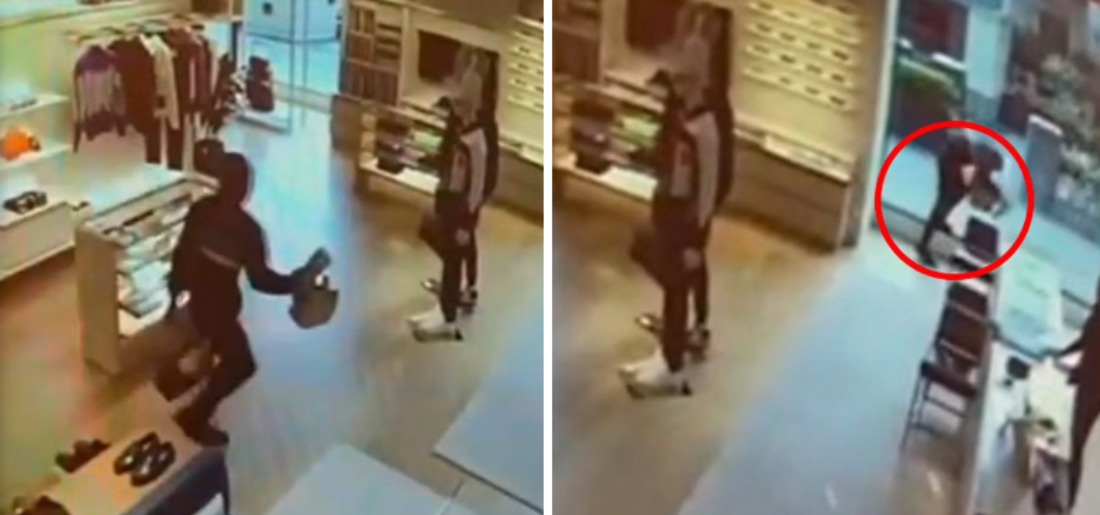 Thief Knocks Himself Out While Fleeing With Luxury Goods