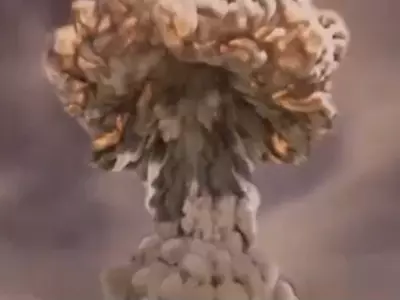 Nuclear Explosion In Virtual Reality 