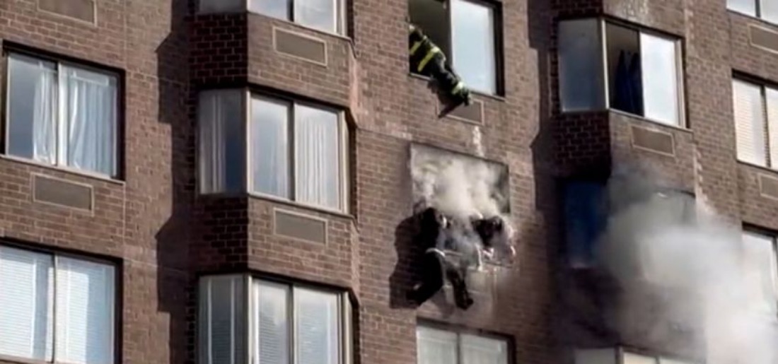 Woman Dangling From 20thfloor Window Rescued By Firefighters