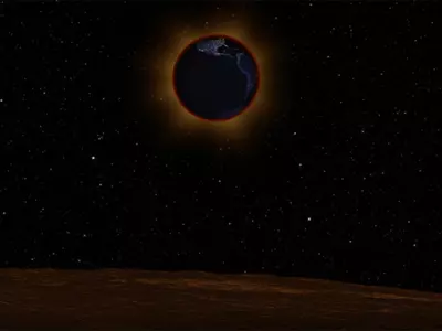 What Does The Earth Look Like From Moon During A Lunar Eclipse?