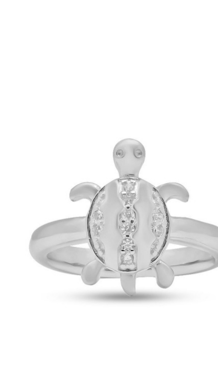 modern silver turtle ring 637a0bb168321