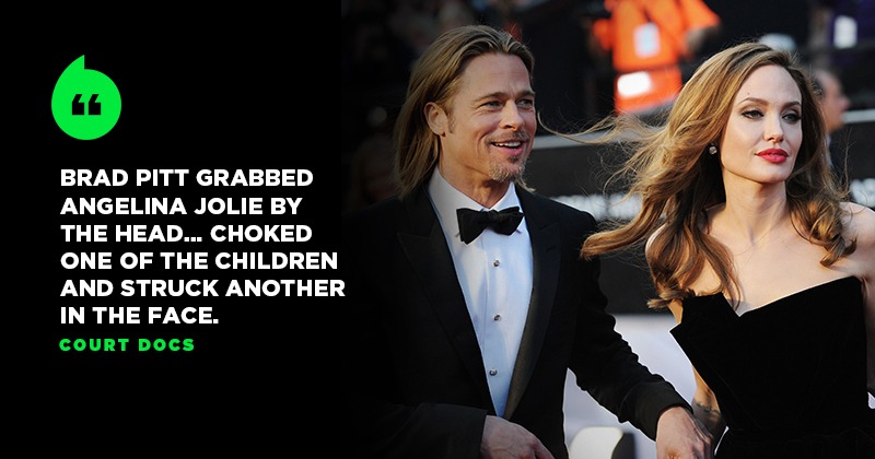 Angelina Jolie Claims Brad Pitt 'Choked' & 'Hit' Their Kids In 2016 ...