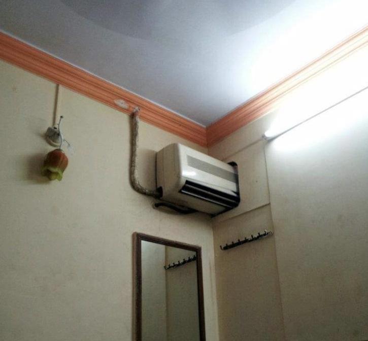 Mumbai Hotel's Jugaad Of Splitting Split AC Between Two Rooms Goes Viral